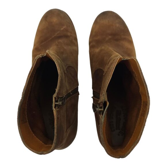 Kork Ease Side Zip Suede Ankle Boots Womens Size 7.5 M Booties Brown K48523 - Picture 7 of 14